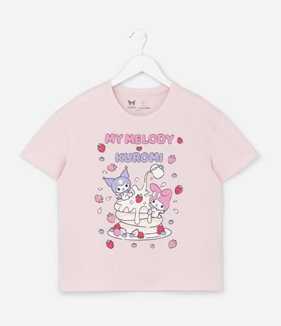 Remera Infantil con Estampa My Melody y Kuromi - Talle 5 a 14 años 2