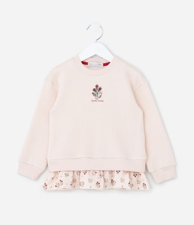 Saco Infantil con Bordado y Bajo con Volado - Talle 1 a 6 años 1