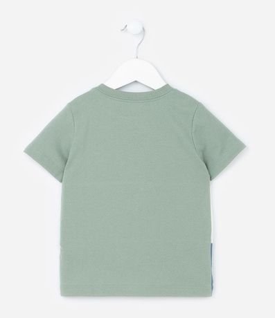 Remera Texturizada Infantil con Blocos de Cores y Bordado - Talle 1 a 6 años 3