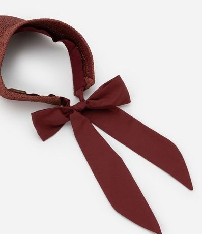Visera en Estilo Paja Trenzada con Lazo 4