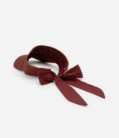 Visera en Estilo Paja Trenzada con Lazo 5