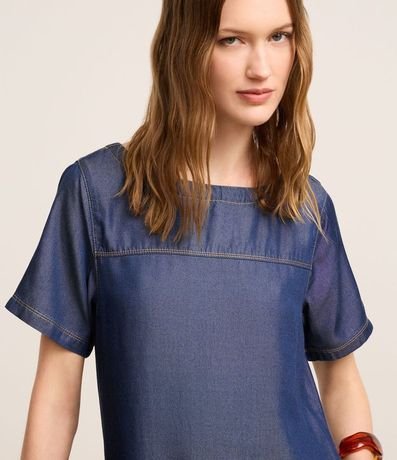 Vestido Corto en Liocel con Recortes 3