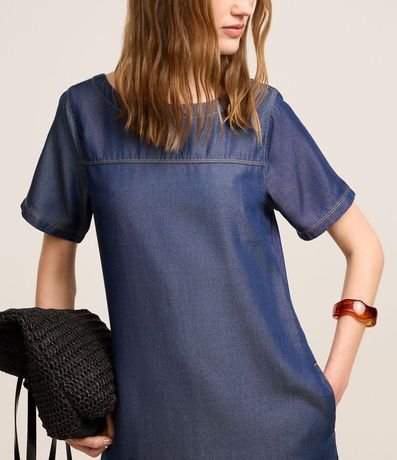 Vestido Corto en Liocel con Recortes 4