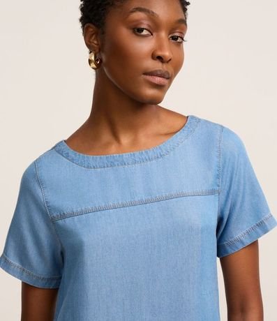 Vestido Corto en Liocel con Recortes 3