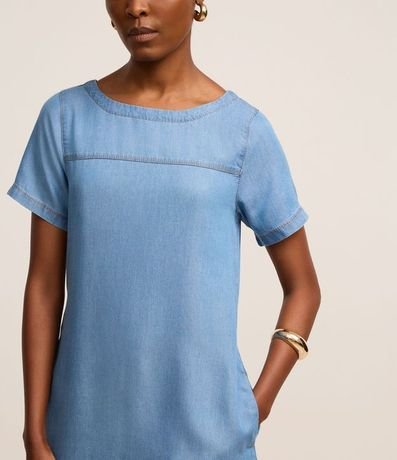 Vestido Corto en Liocel con Recortes 4