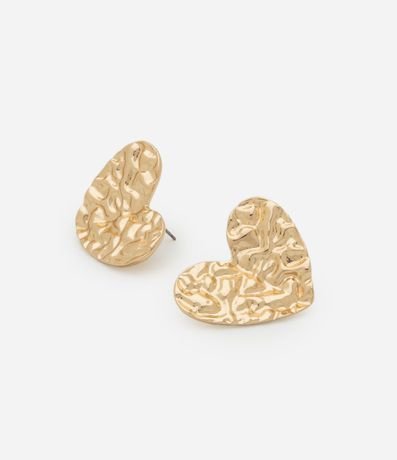 Caravana Botón con Forma de Corazón Martillado 2