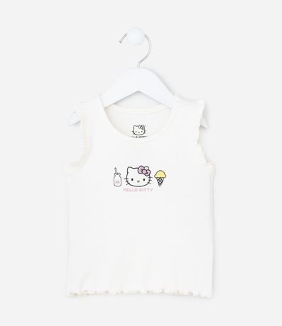 Musculosa Infantil en Rib Hello Kitty - Talle 1 a 6 años