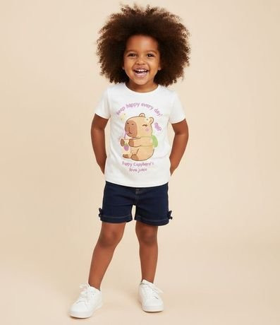 Blusa Infantil con Estampa Carpincho - Talle 1 a 6 años