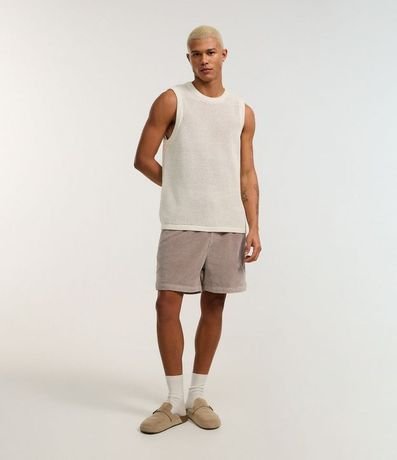 Bermuda Runner en Terciopelo Coctel con Bolsillos