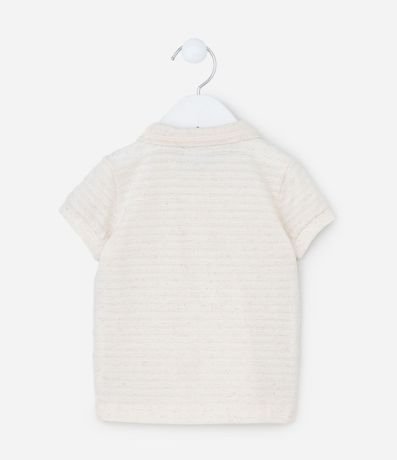 Remera Infantil con Cuello Polo y Rayas - Talle 0 a 18 meses 2