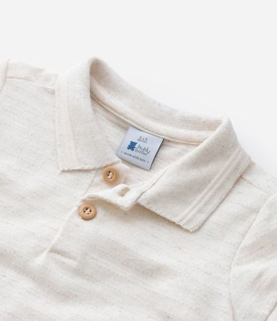 Remera Infantil con Cuello Polo y Rayas - Talle 0 a 18 meses 4