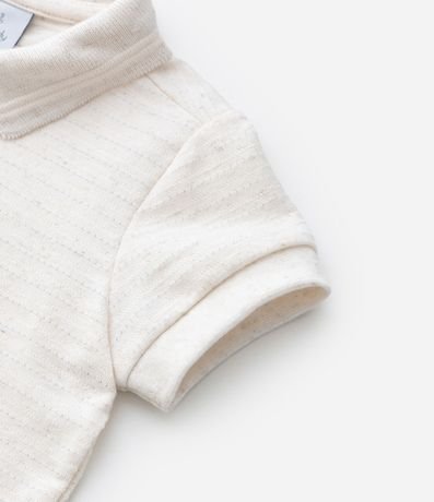 Remera Infantil con Cuello Polo y Rayas - Talle 0 a 18 meses 5