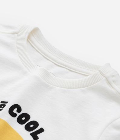 Remera Infantil en Algodón Estampa Capivara de óculos - Talle 1 a 6 años 5