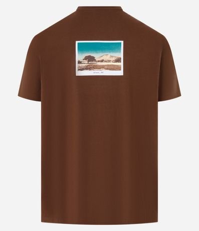Remera Comfort en Algodón con Estampa de Paisagem y 2