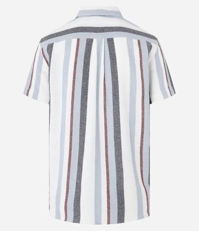Camisa en Algodón Texturizada con Estampa Rayas 7