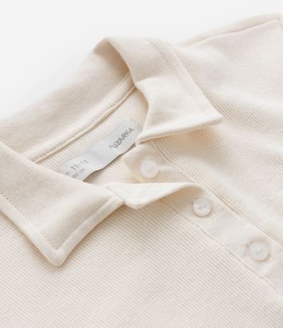 Remera Infantil en Rib con Cuello Polo - Talle 5 a 14 años 5