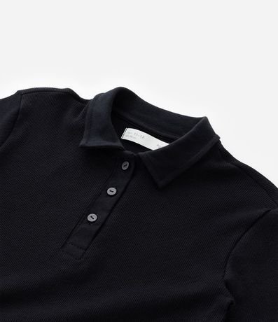 Remera Infantil en Rib con Cuello Polo - Talle 5 a 14 años 5