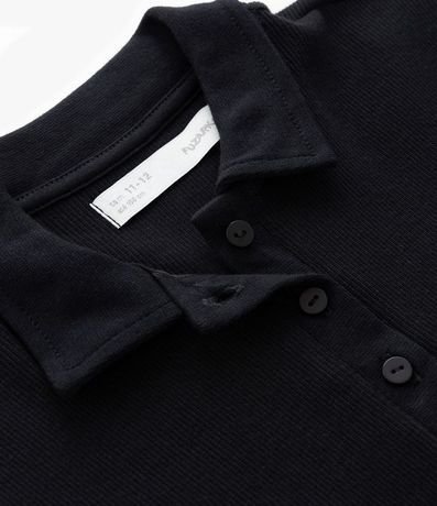 Remera Infantil en Rib con Cuello Polo - Talle 5 a 14 años 6