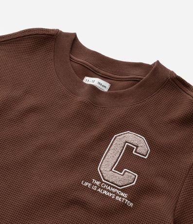 Algodón Texturizado y Calentito con Detalle en los Puños y Bajo - Talle 5 a 14 años 4