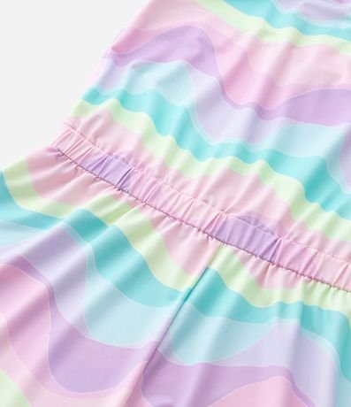 Salida de Playa Infantil en Microfibra con Estampa de Ondas - Talle 5 a 16 años 5