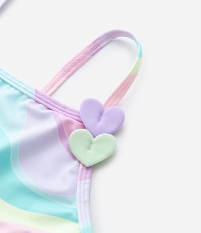 Salida de Playa Infantil en Microfibra con Estampa de Ondas - Talle 5 a 16 años 6