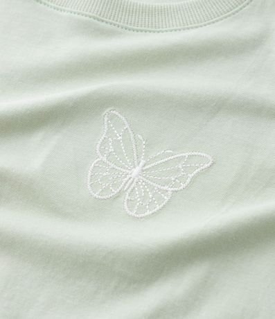 Remera Corta Infantil con Estampa Mariposa - Talle 5 a 14 años 4