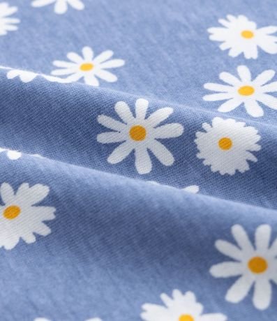 Vestido Infantil con Volado y Estampa Floral - Talle 5 a 14 años 3