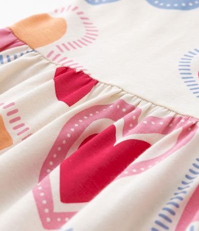 Vestido Infantil con Estampa Corazones - Talle 5 a 14 años 3