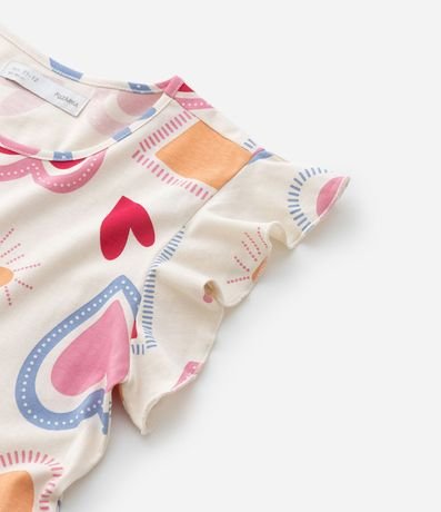 Vestido Infantil con Estampa Corazones - Talle 5 a 14 años 4