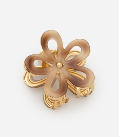 Pinza para el Pelo en Resina con Forma de Flor