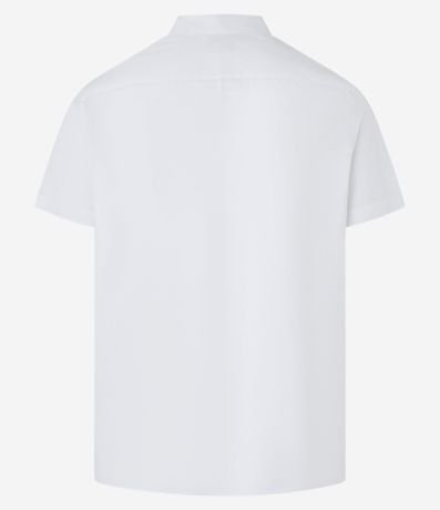 Camisa Regular en Tricolina con Fibra de Bambú Abotonado y Bolsillo 7