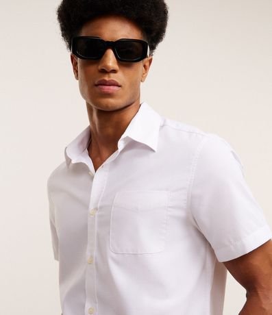 Camisa Regular en Tricolina con Fibra de Bambú Abotonado y Bolsillo 5