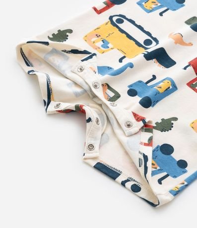 Enterito Infantil con Estampa Carritos - Talle 0 a 18 meses 6