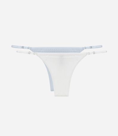 Kit 02 Bombachas Colaless Hilo Doble en Viscosa