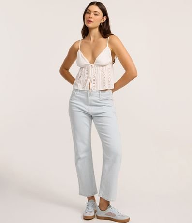 Blusa con Breteles Finos en Viscosa con Textura 2