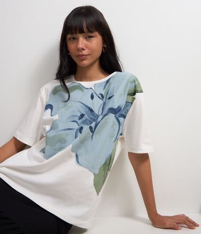 Remera T-Shirt alargada con Estampa Western Wild Heart