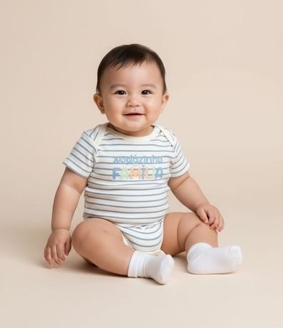 Body Infantil con Lettering Xodózinho da Família - Talle RN a 18 meses 1