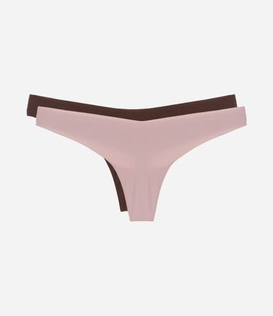 Kit 02 Bombachas Bikini Hilo en Microfibra