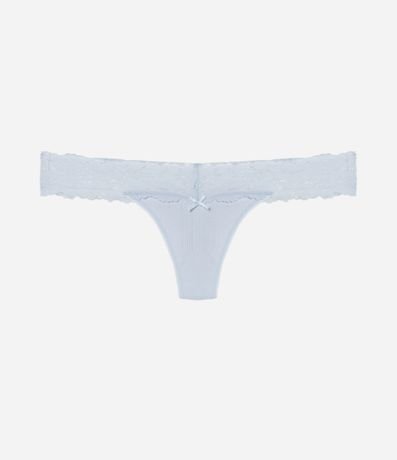 Bombacha Bikini Hilo Seamless Texturizada con Cintura de Encaje 4