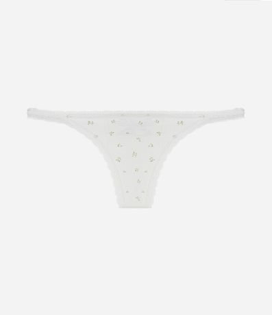 Bombacha Colaless Hilo Seamless Texturizada con Estampa Floral 5