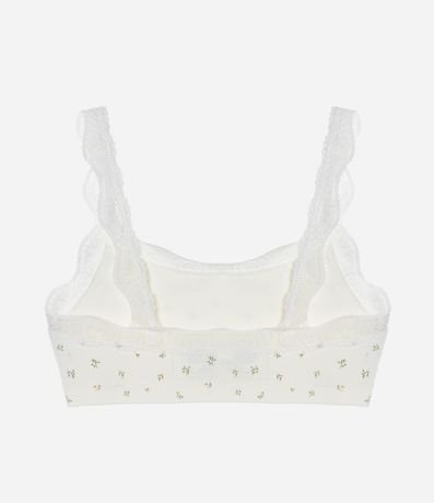 Soutien Top Seamless Texturizado con Encaje y Estampa Floral 7