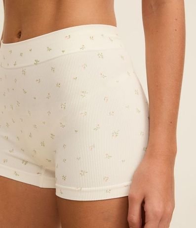 Bombacha Boyshort Seamless Texturizada con Estampa Floral 3