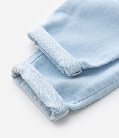 Pantalón Infantil Clochard en Jeans con Cinturón Estampado - Talle 3 a 18 Meses 5