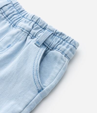 Pantalón Infantil Clochard en Jeans con Cinturón Estampado - Talle 3 a 18 Meses 7