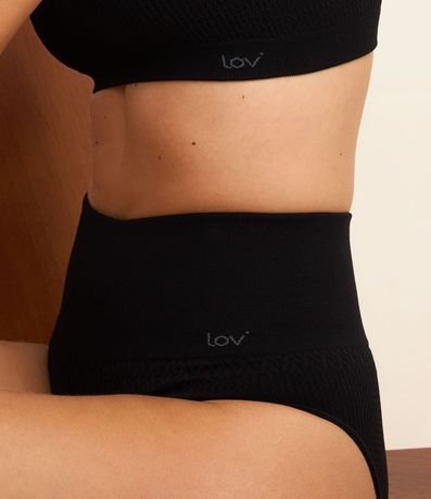 Bombacha Alta en Microfibra con Textura y Sin Costura 2