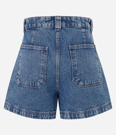 Short Baggy Jeans con Cintura Interno Vichy 2
