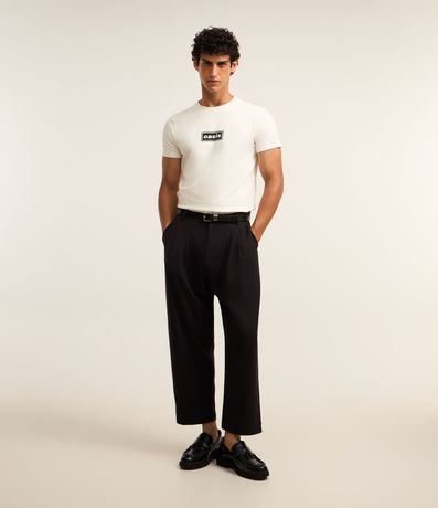 Remera Muscle en Algodón con Estampa Lettering Oasis 2