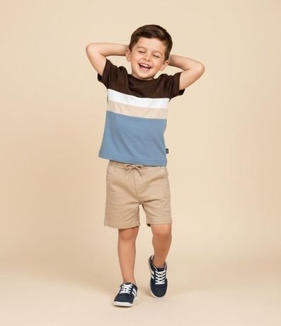 Remera Infantil con Bloques de Color - Talle 1 a 6 años