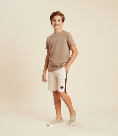 Bermuda Infantil en Poliamida con Raya Lateral - Talle 5 a 14 años 2