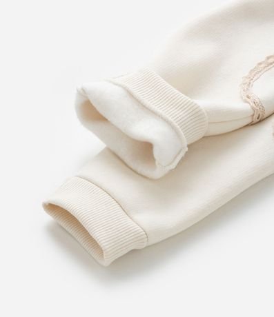 Pantalón Infantil en Algodón Calentito con Bolsillo Lateral Encaje - Talle 0 a 18 meses 4